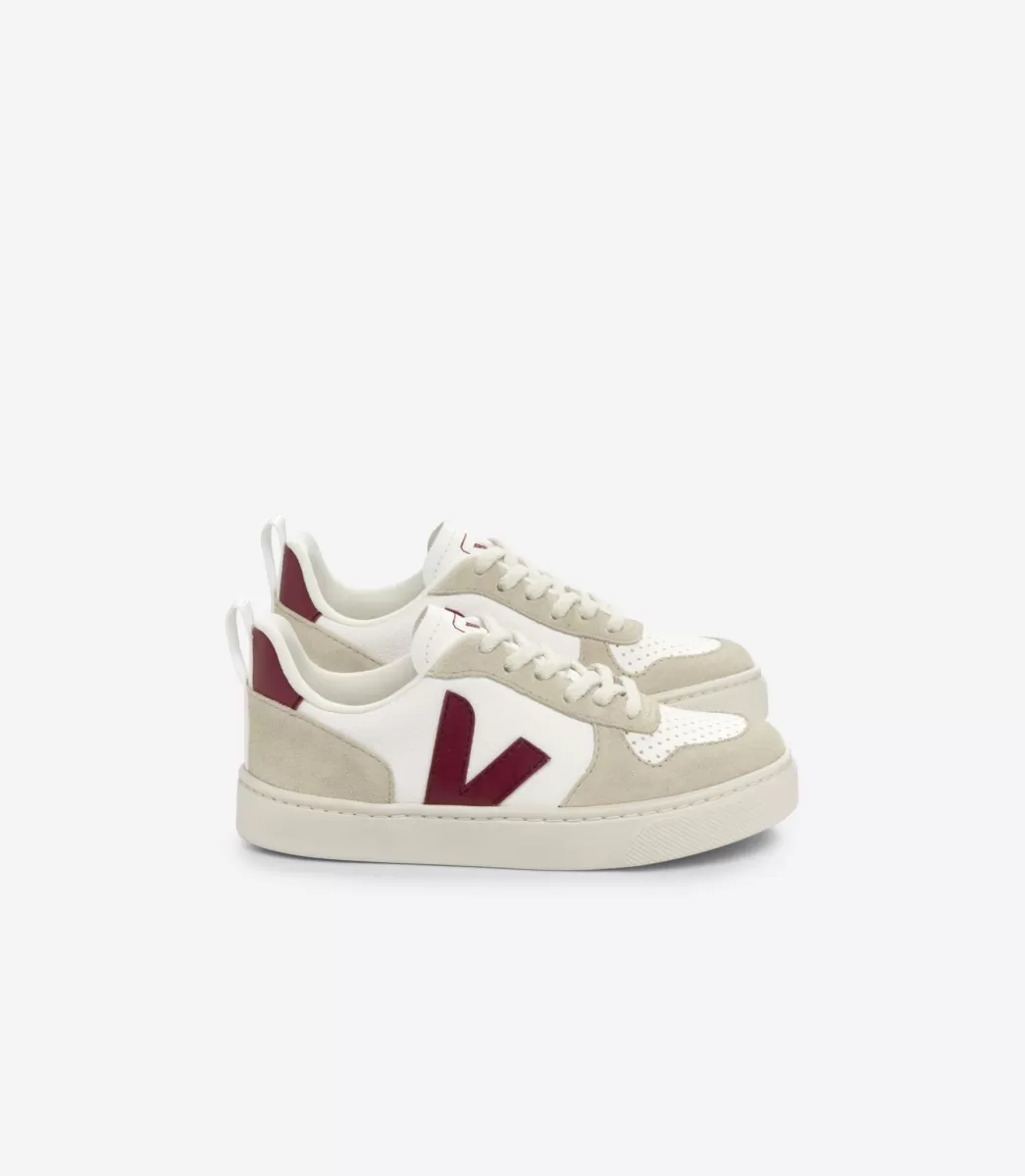 V-10 LACES LEATHER WHITE MARSALA ALMOND>VEJA Flash Sale