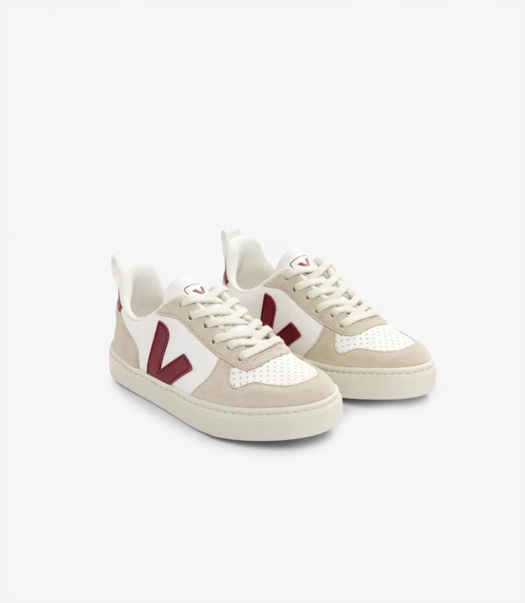 V-10 LACES LEATHER WHITE MARSALA ALMOND>VEJA Flash Sale