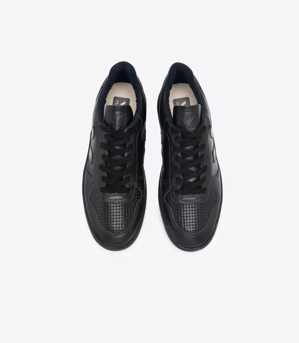 V-10 LEATHER BLACK BLACK>VEJA Cheap