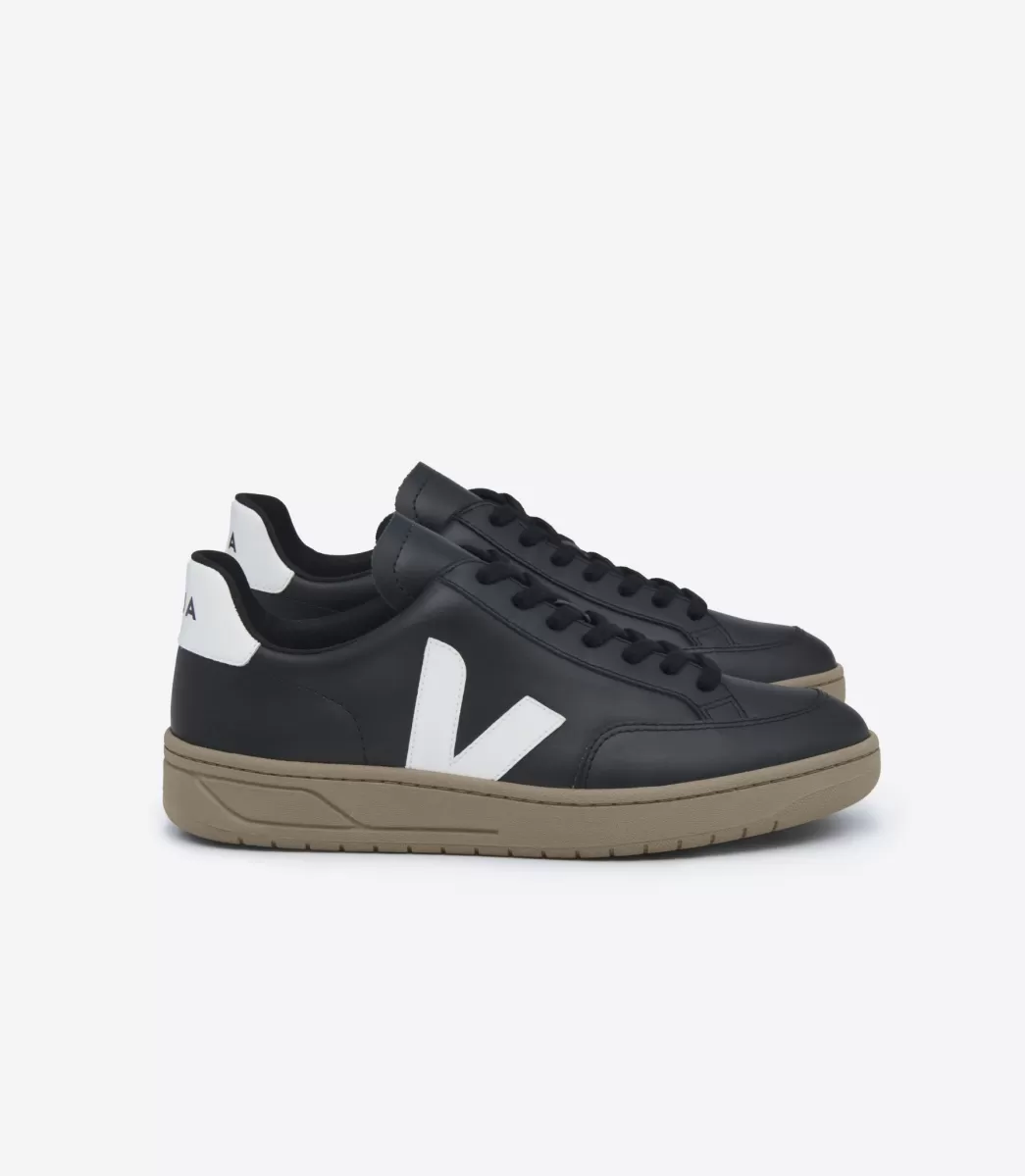 V-12 LEATHER BLACK WHITE DUNE>VEJA Fashion
