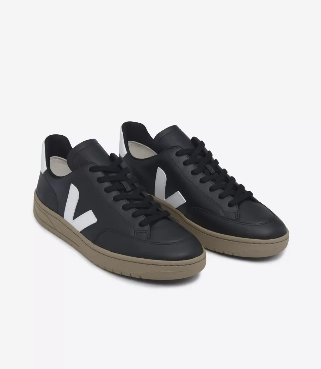 V-12 LEATHER BLACK WHITE DUNE>VEJA Fashion