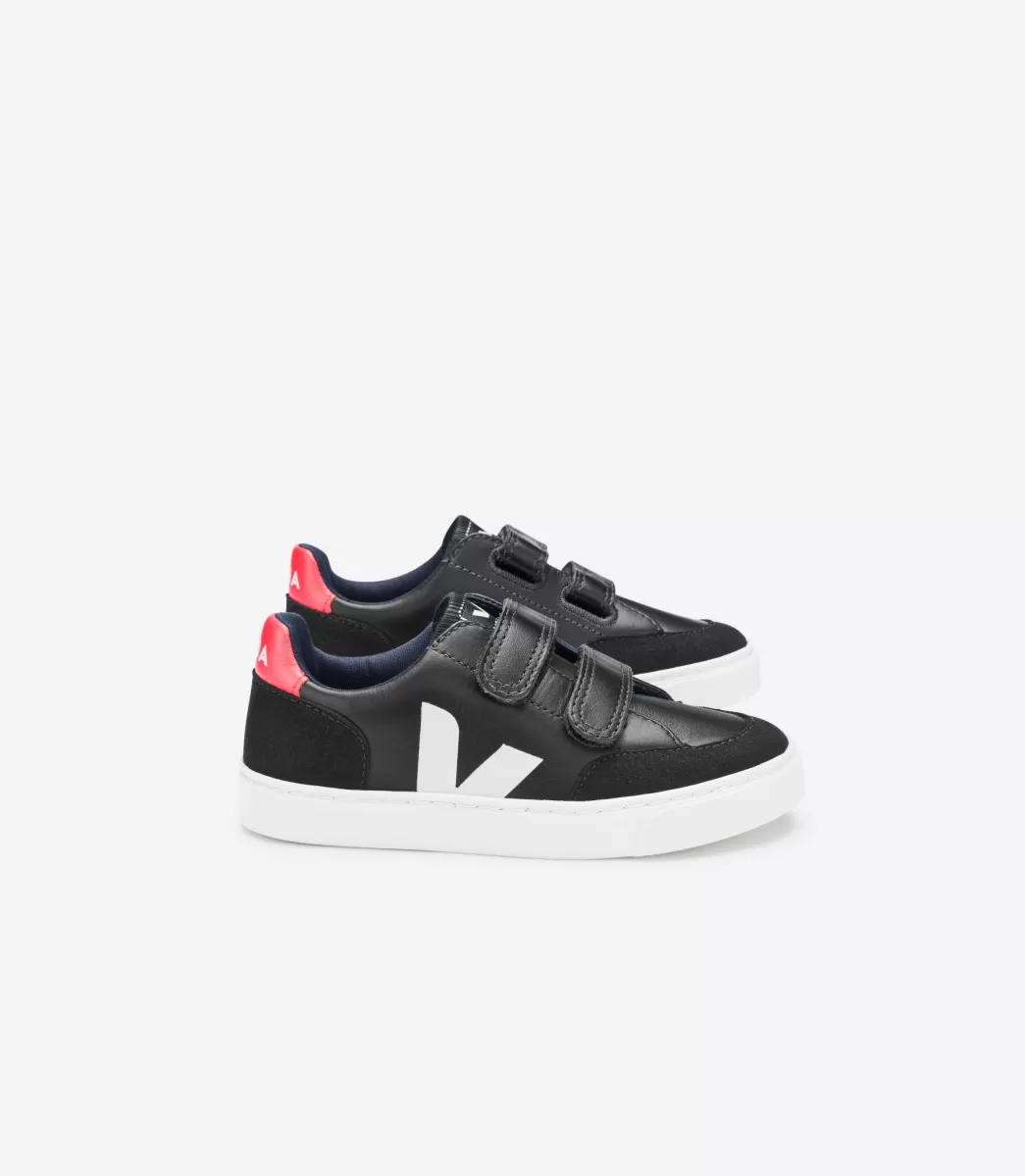 V-12 LEATHER BLACK WHITE PEKIN>VEJA Best