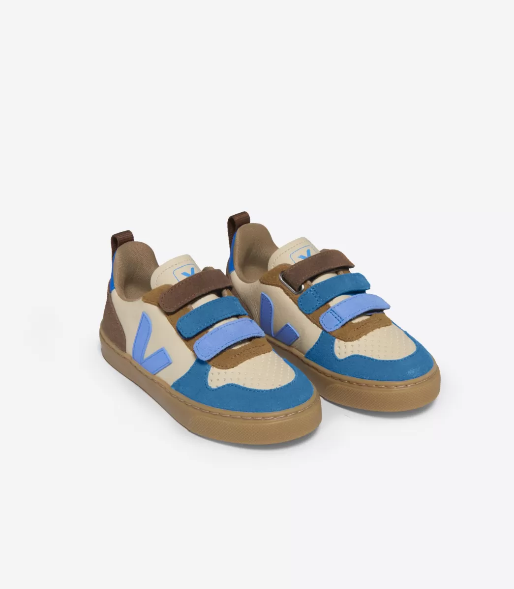 V-10 LEATHER CREMA MULTICO AQUA>VEJA Shop