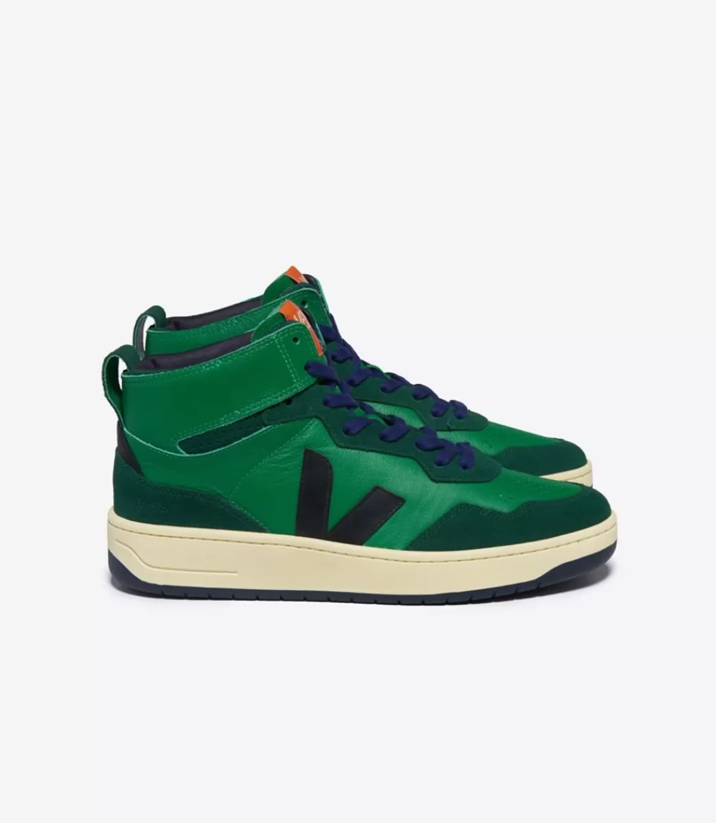 V-95 LEATHER EMERAUDE BLACK>VEJA New