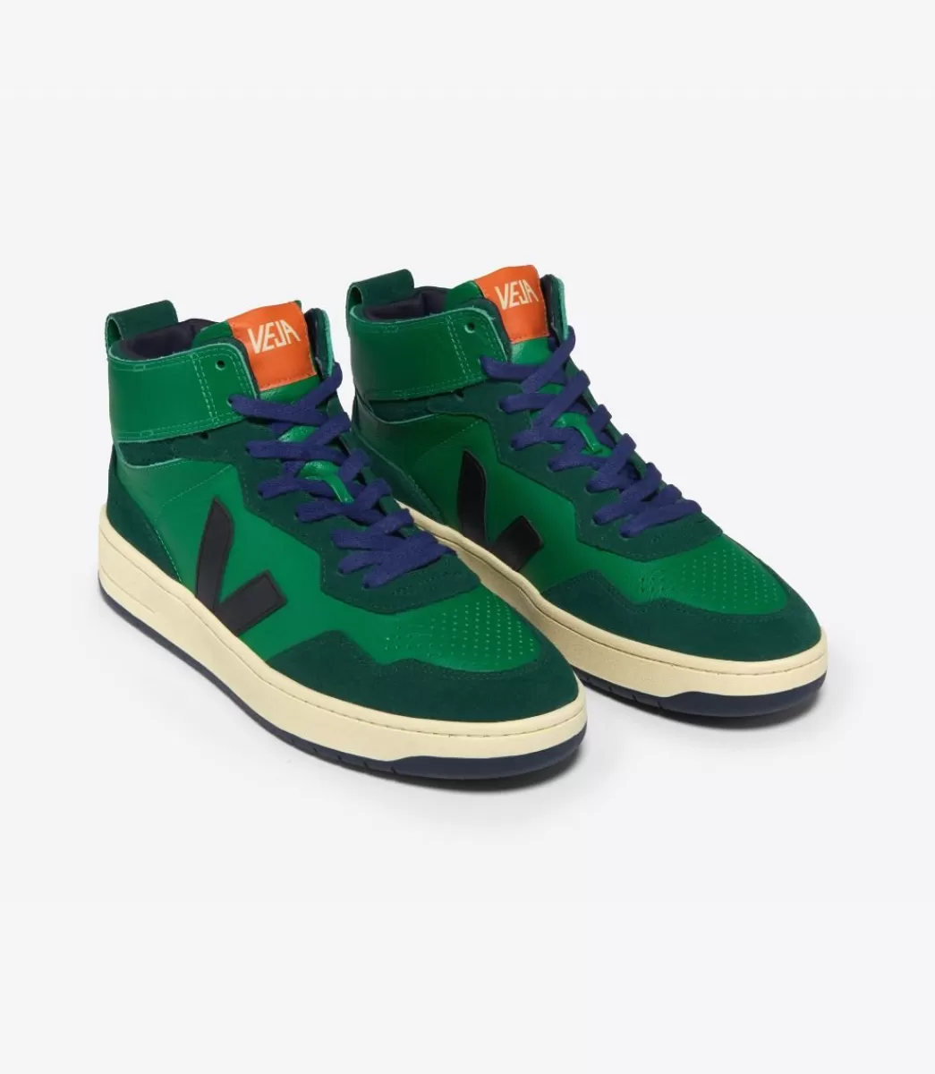 V-95 LEATHER EMERAUDE BLACK>VEJA New
