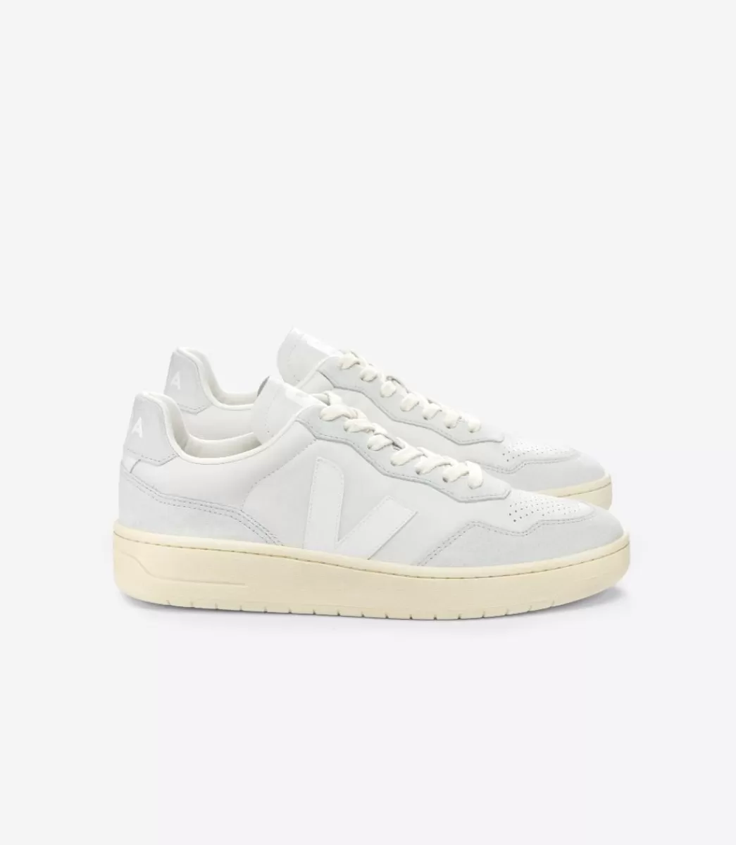 V-90 LEATHER GRAVEL WHITE>VEJA Hot