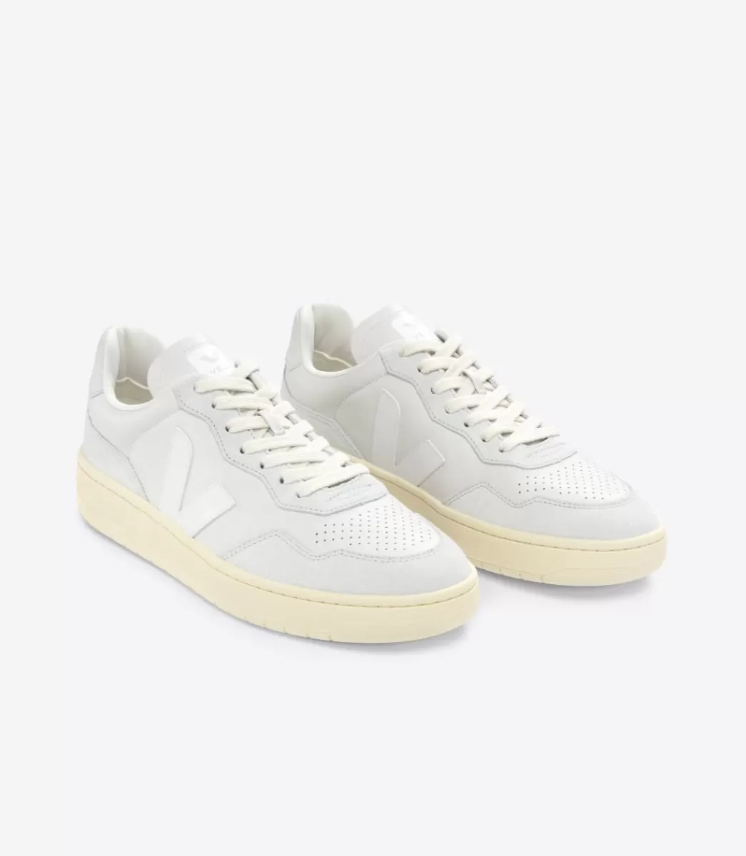 V-90 LEATHER GRAVEL WHITE>VEJA Hot