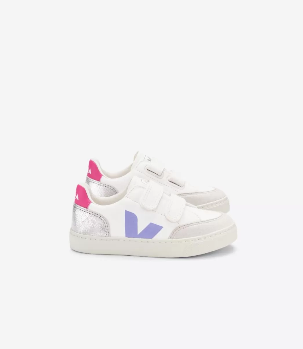 V-12 LEATHER MULTICO SILVER>VEJA Fashion