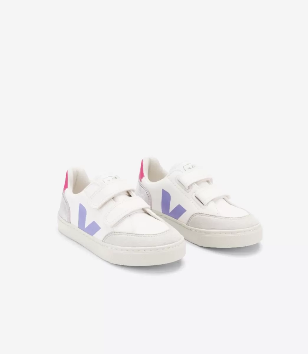 V-12 LEATHER MULTICO SILVER>VEJA Fashion