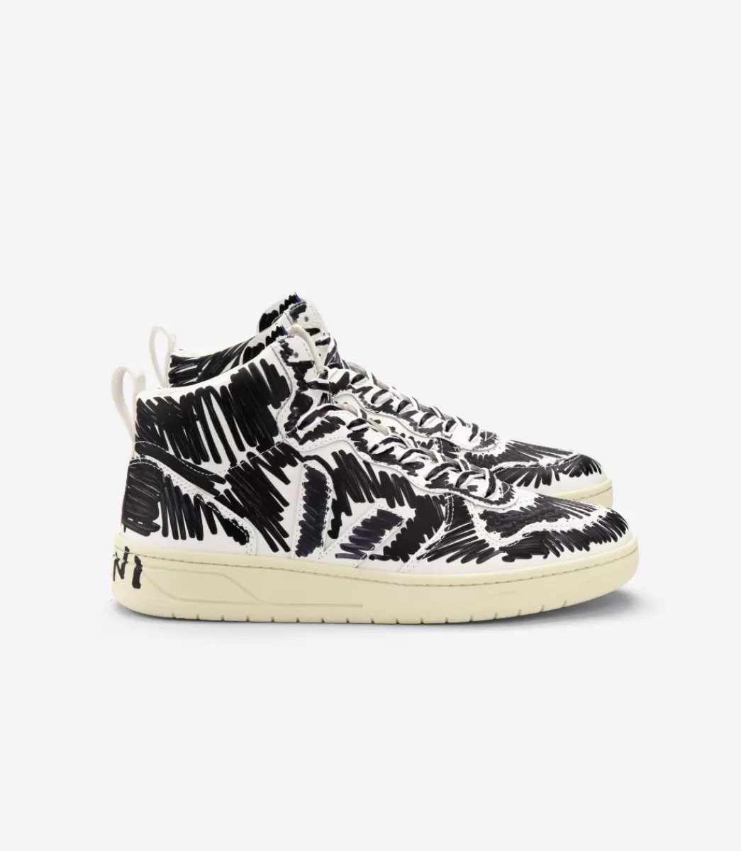 V-15 LEATHER X MARNI FULL BLACK>VEJA Cheap