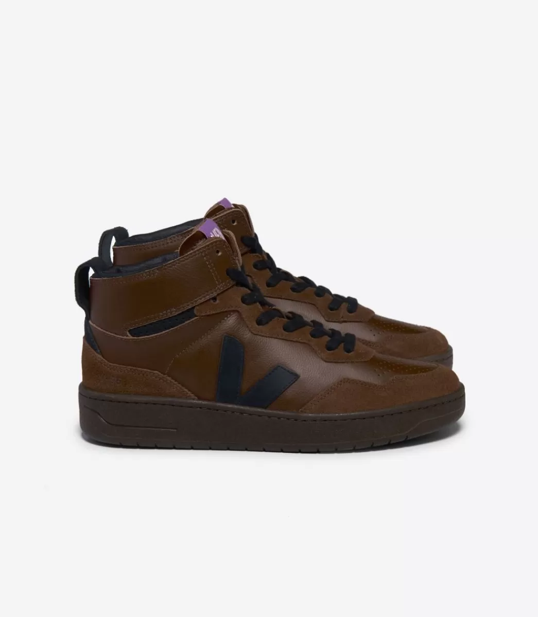 V-95 LEATHER WALNUT BLACK>VEJA New