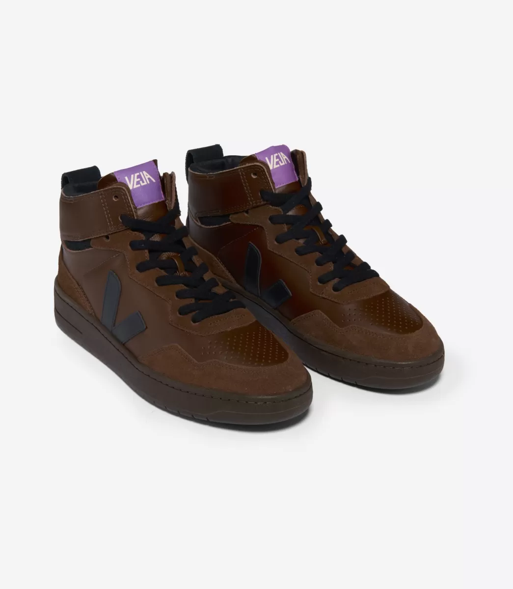 V-95 LEATHER WALNUT BLACK>VEJA New