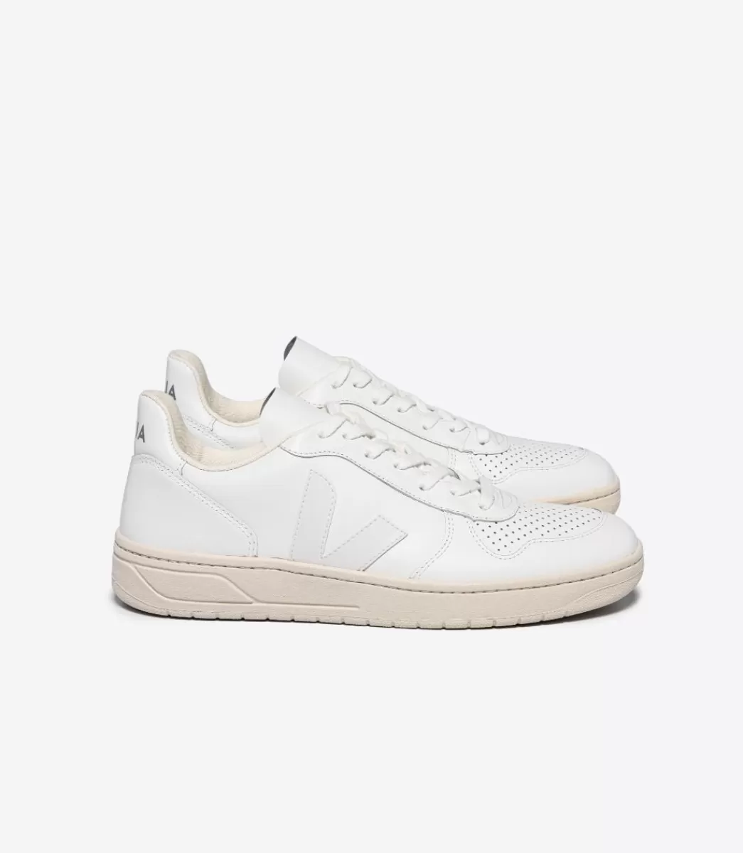 V-10 LEATHER WHITE>VEJA Hot