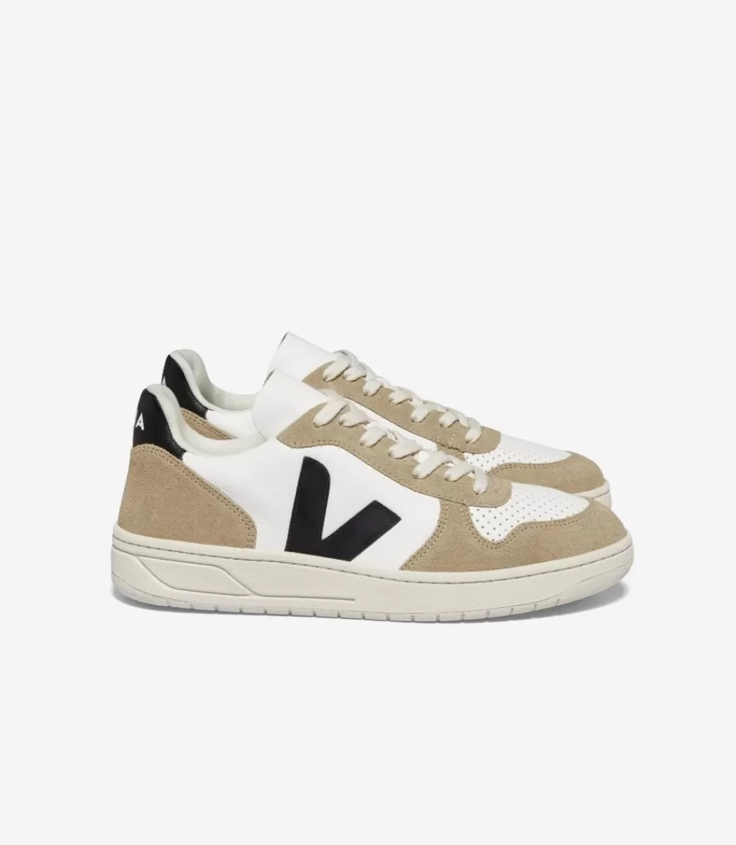 V-10 LEATHER WHITE BLACK SAHARA>VEJA Best Sale