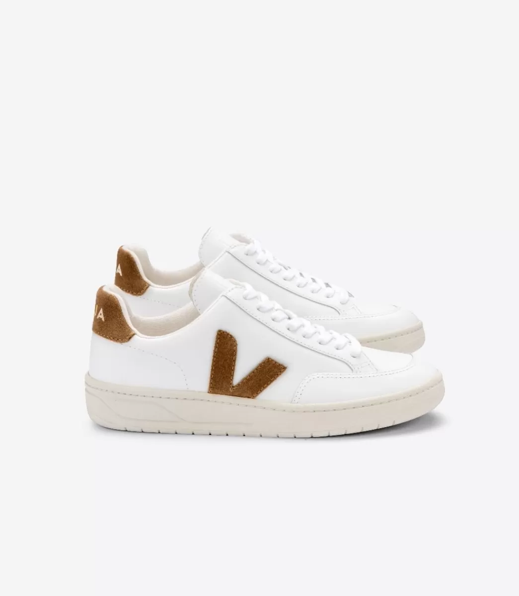 V-12 LEATHER WHITE CAMEL>VEJA Clearance