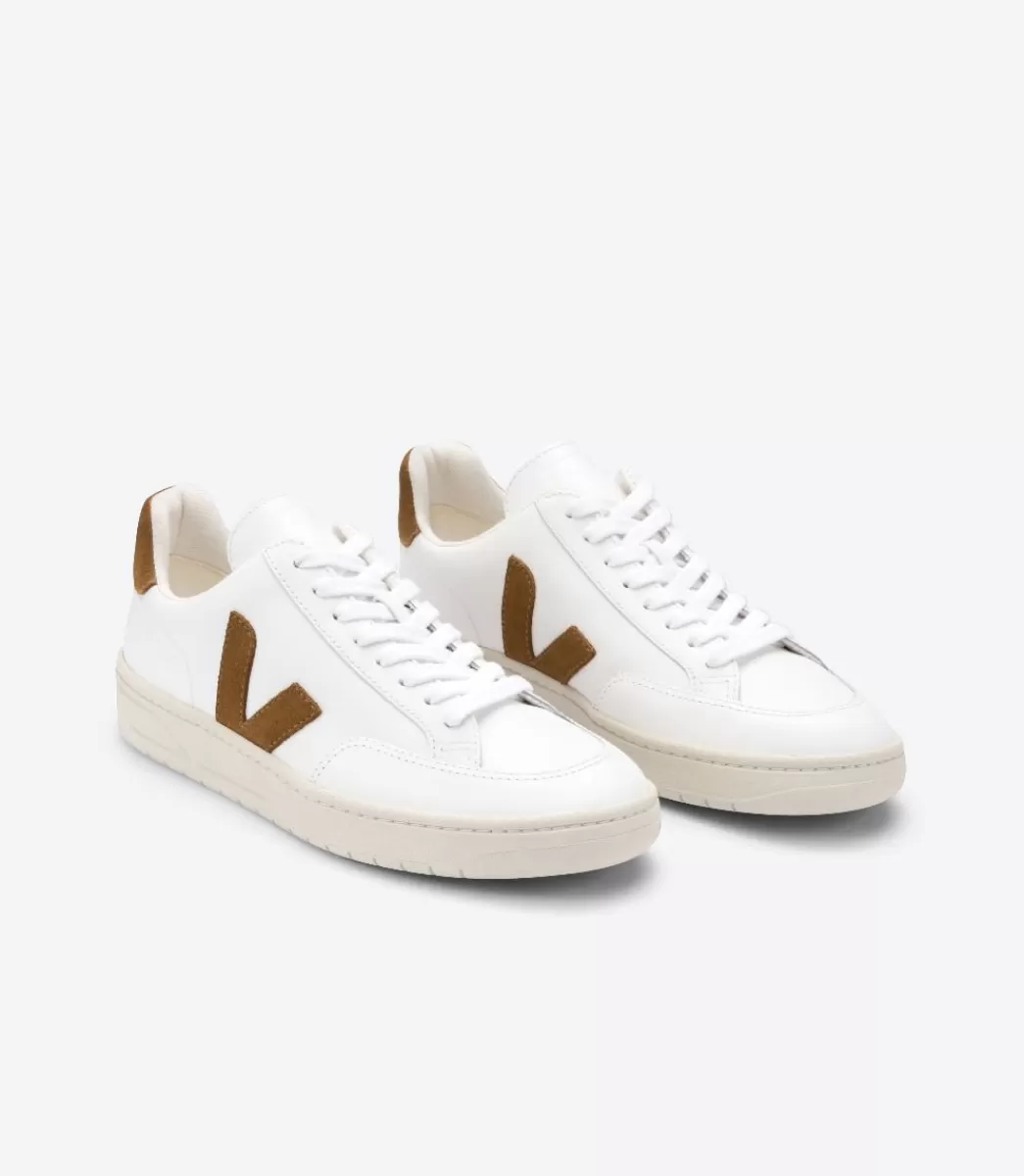 V-12 LEATHER WHITE CAMEL>VEJA Clearance