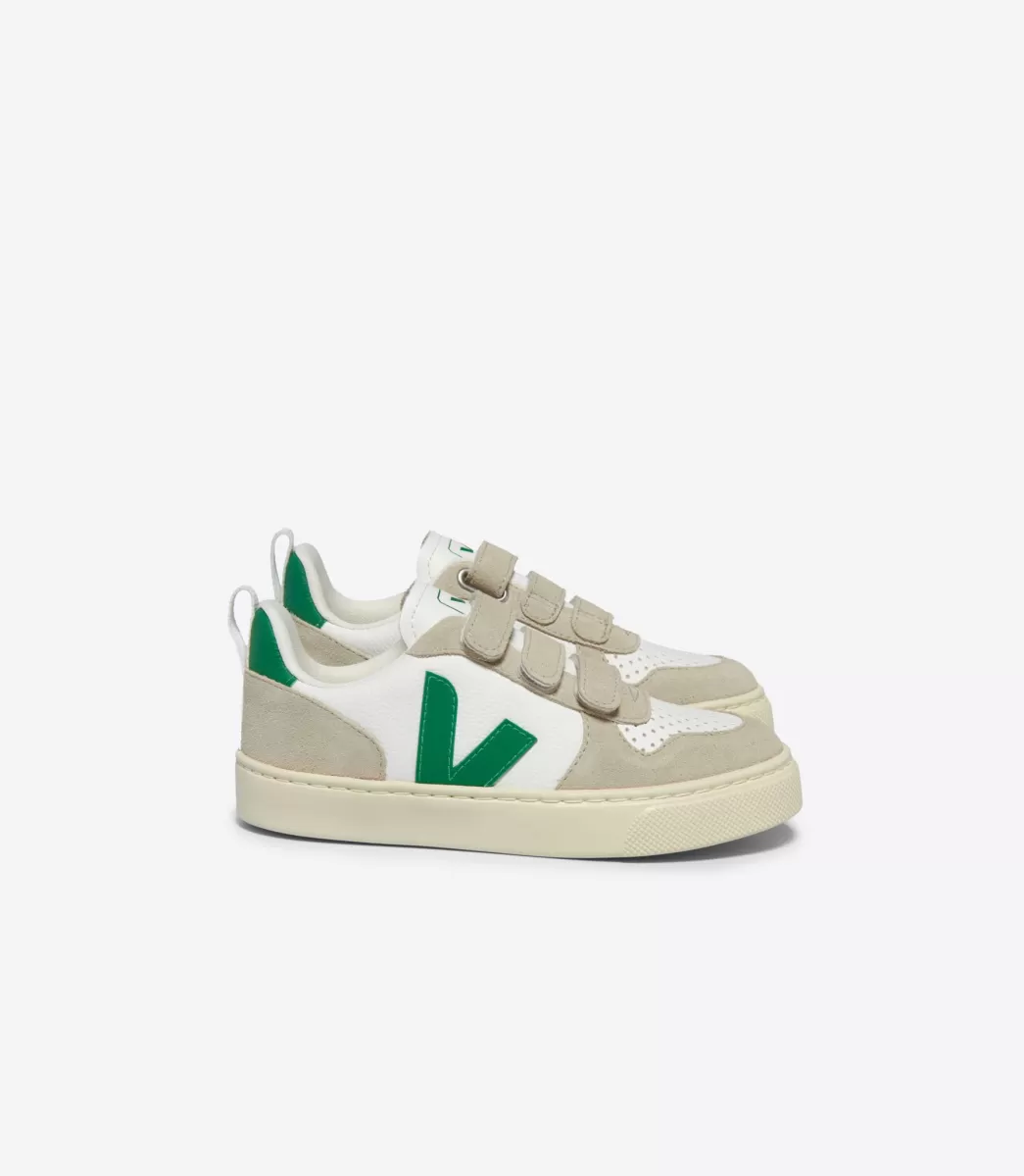 V-10 LEATHER WHITE EMERAUDE>VEJA Flash Sale
