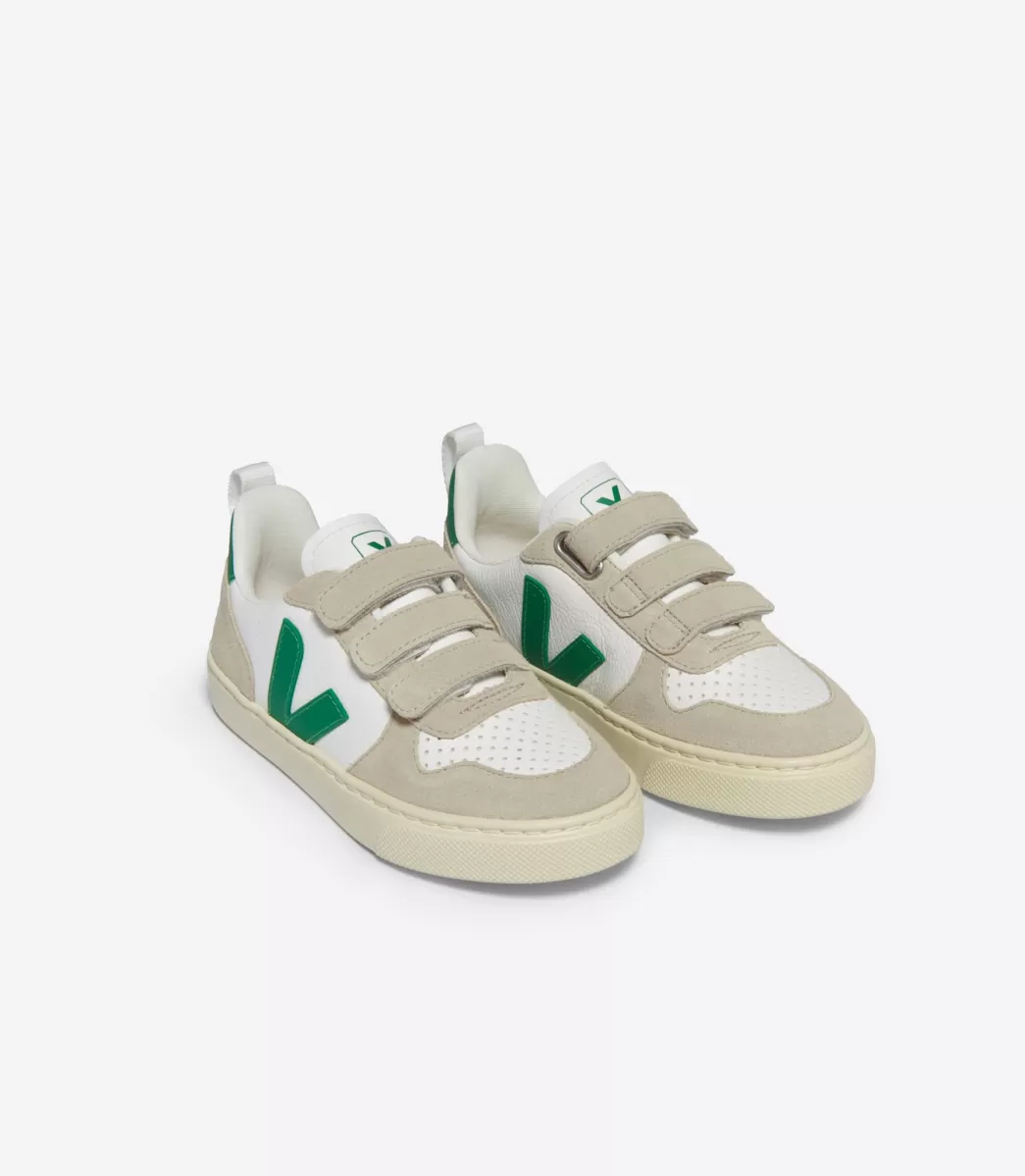 V-10 LEATHER WHITE EMERAUDE>VEJA Flash Sale