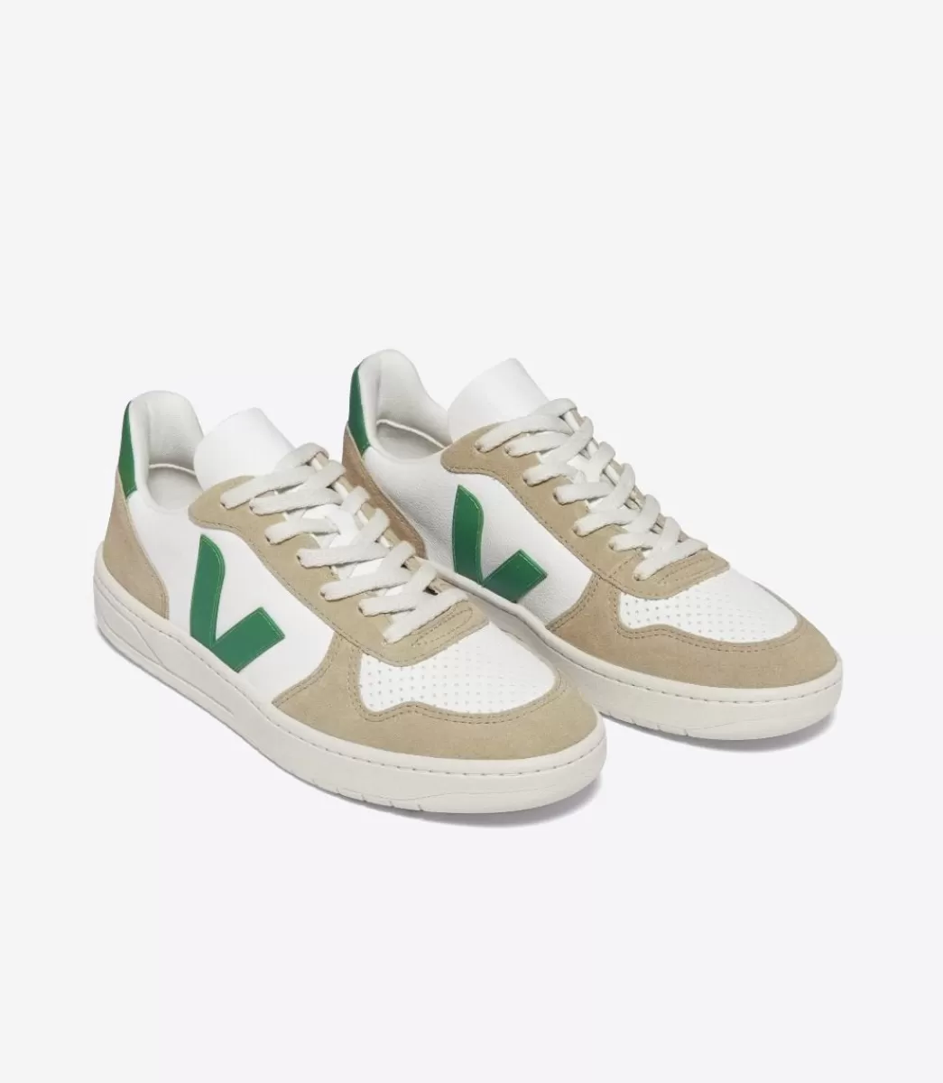 V-10 LEATHER WHITE EMERAUDE SAHARA>VEJA Discount