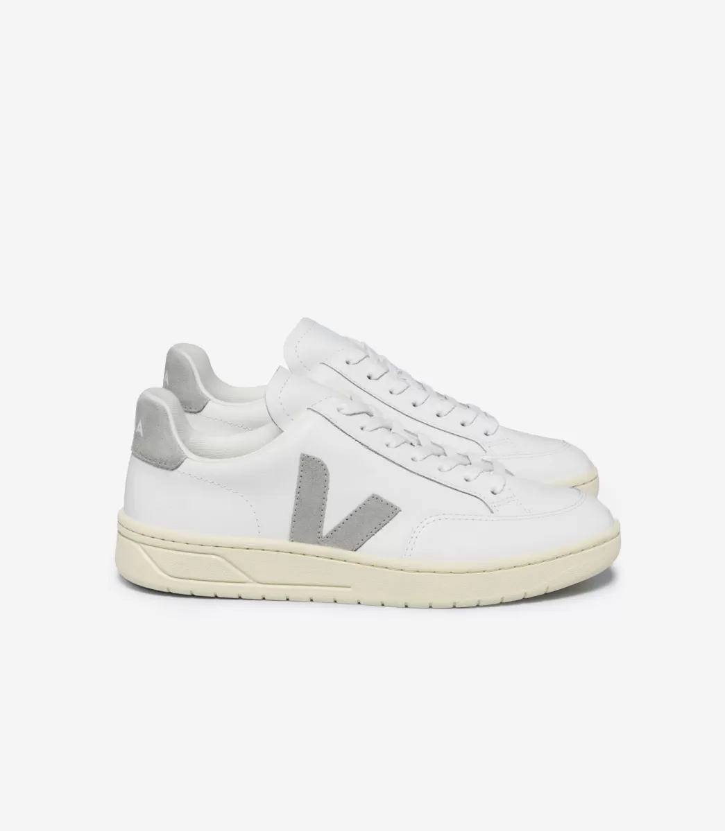 V-12 LEATHER WHITE LIGHT GREY>VEJA Best