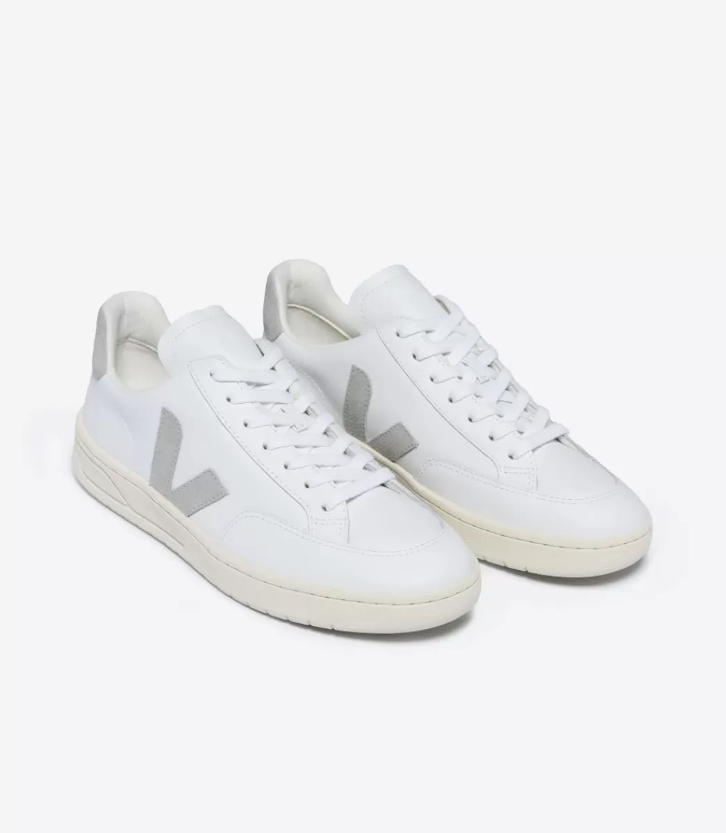 V-12 LEATHER WHITE LIGHT GREY>VEJA Best