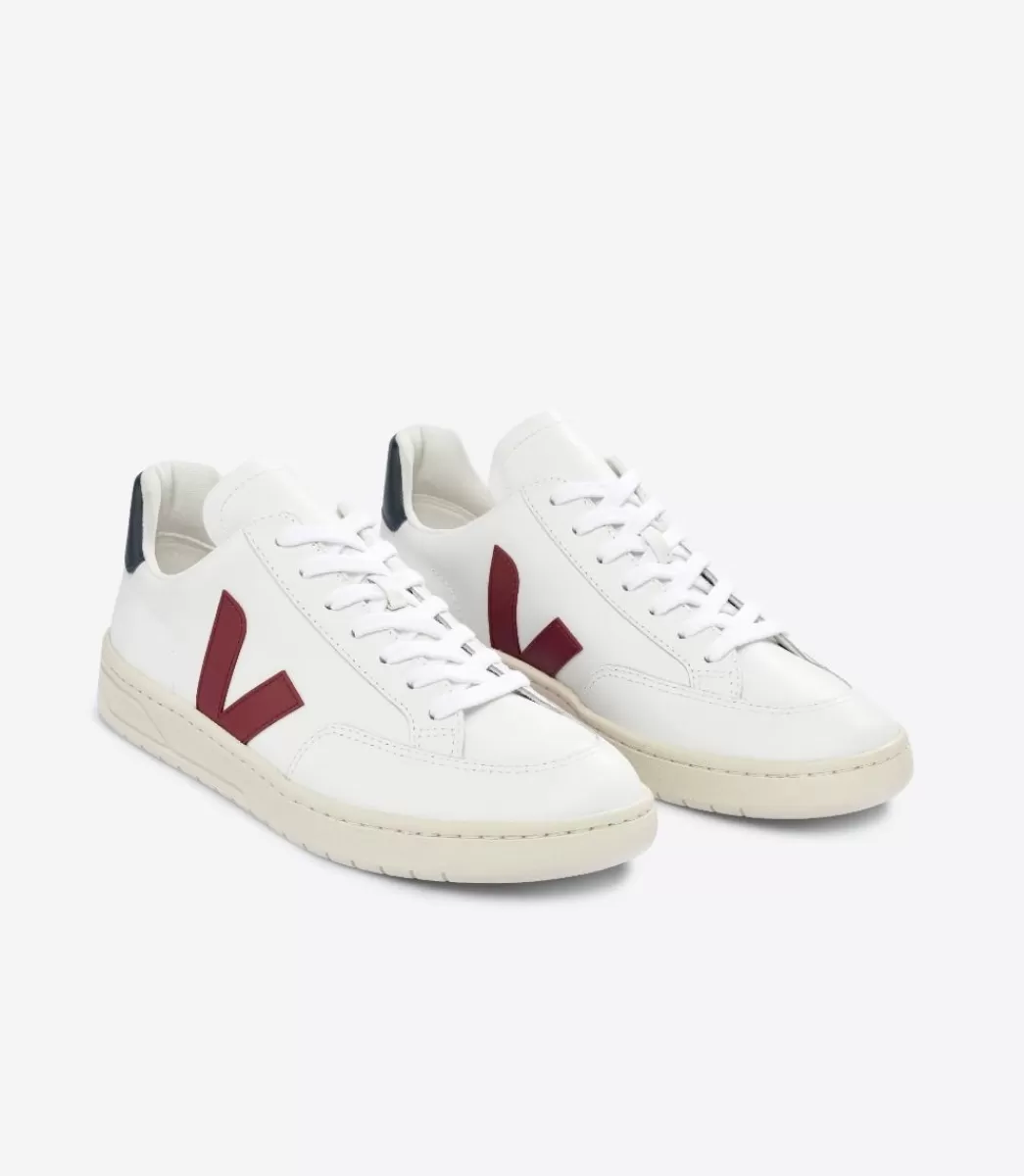 V-12 LEATHER WHITE MARSALA NAUTICO>VEJA Online