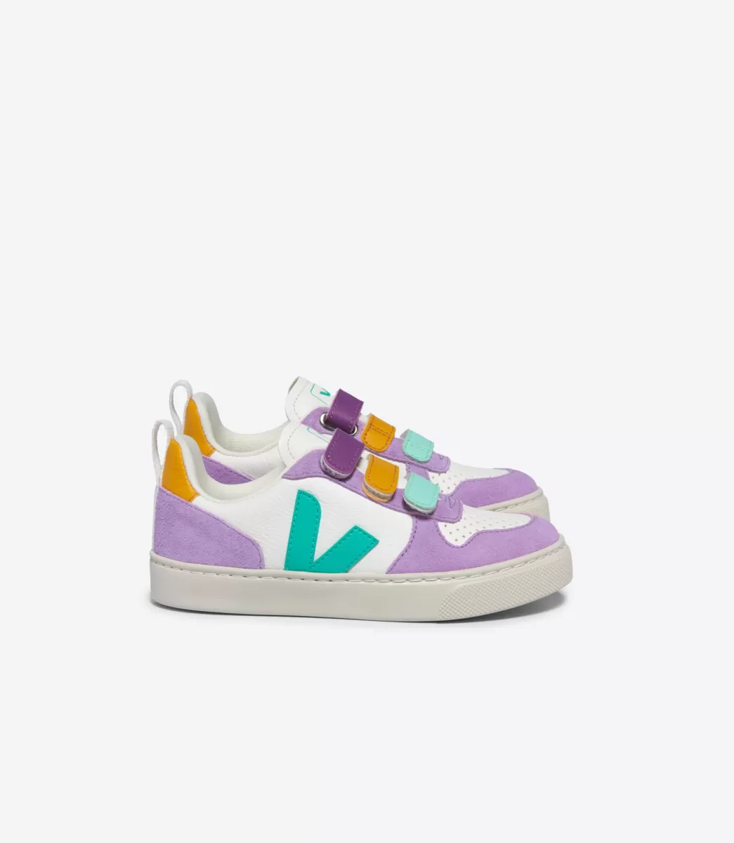 V-10 LEATHER WHITE MULTICO FRESHMINT>VEJA Clearance