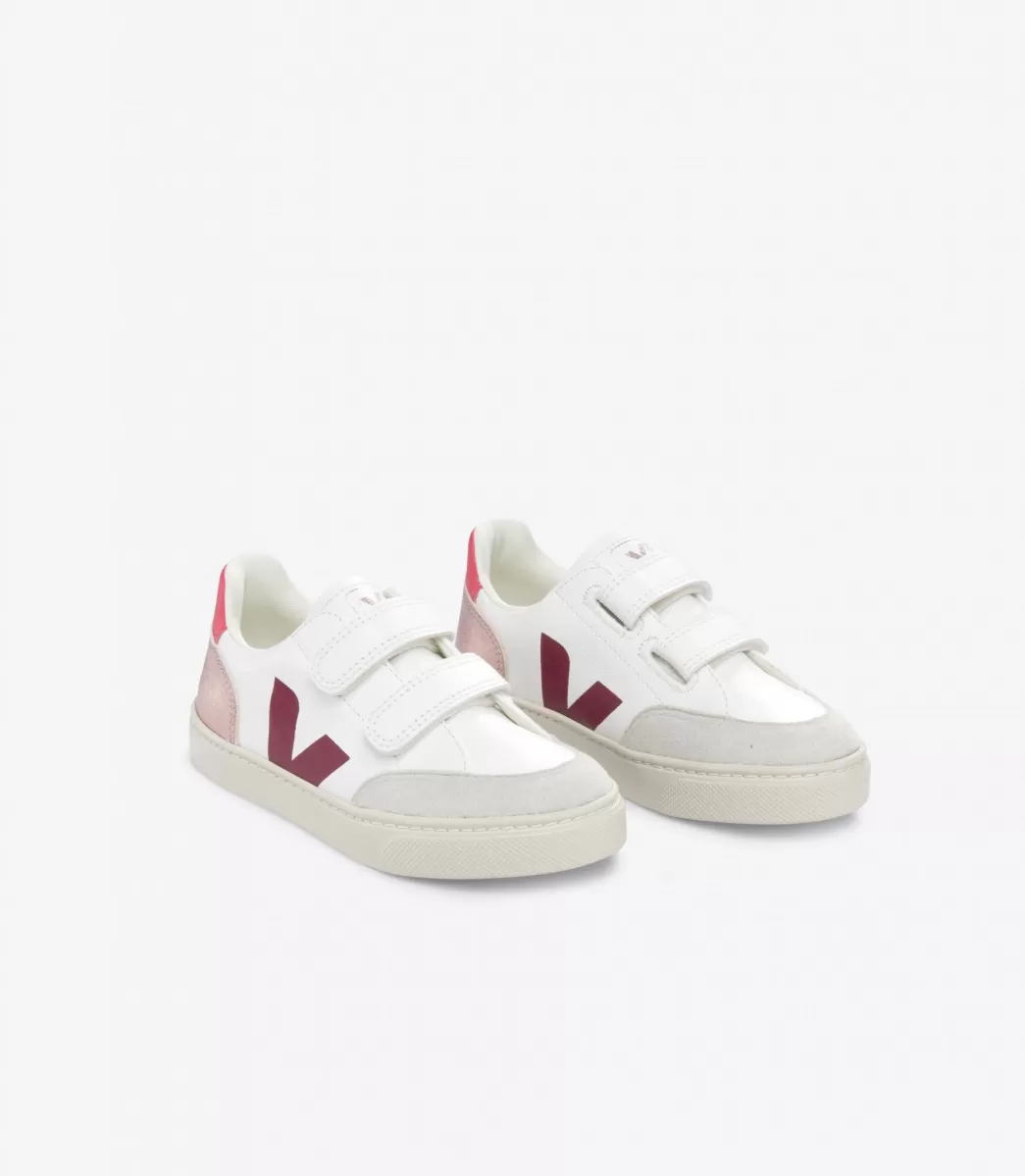 V-12 LEATHER WHITE MULTICO NACRE>VEJA Fashion