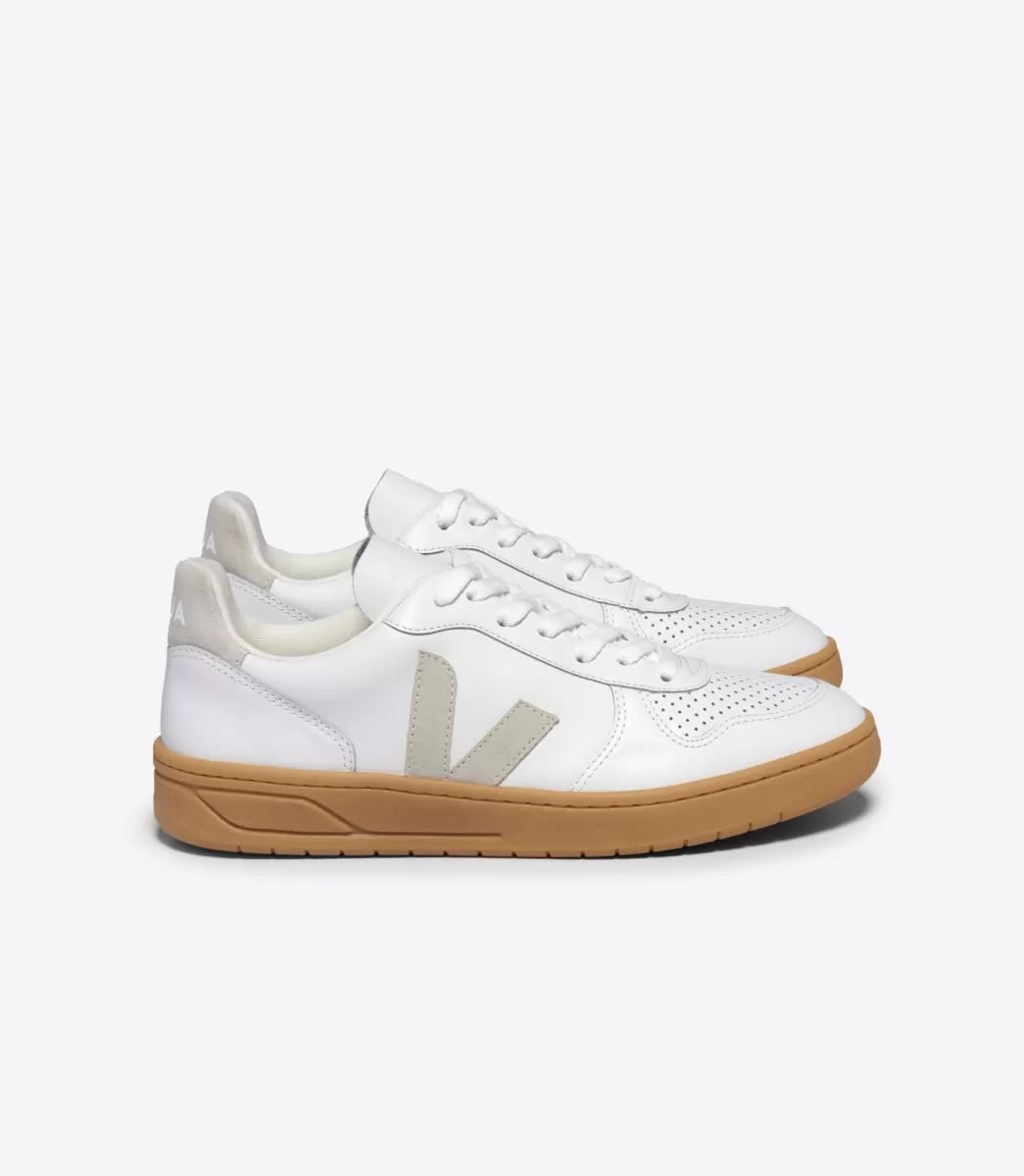 V-10 LEATHER WHITE NATURAL>VEJA Cheap