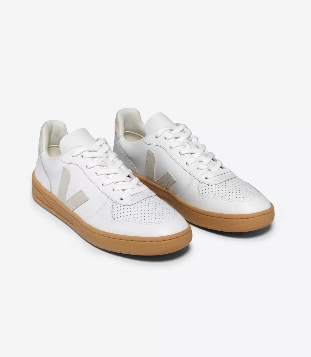 V-10 LEATHER WHITE NATURAL>VEJA Cheap
