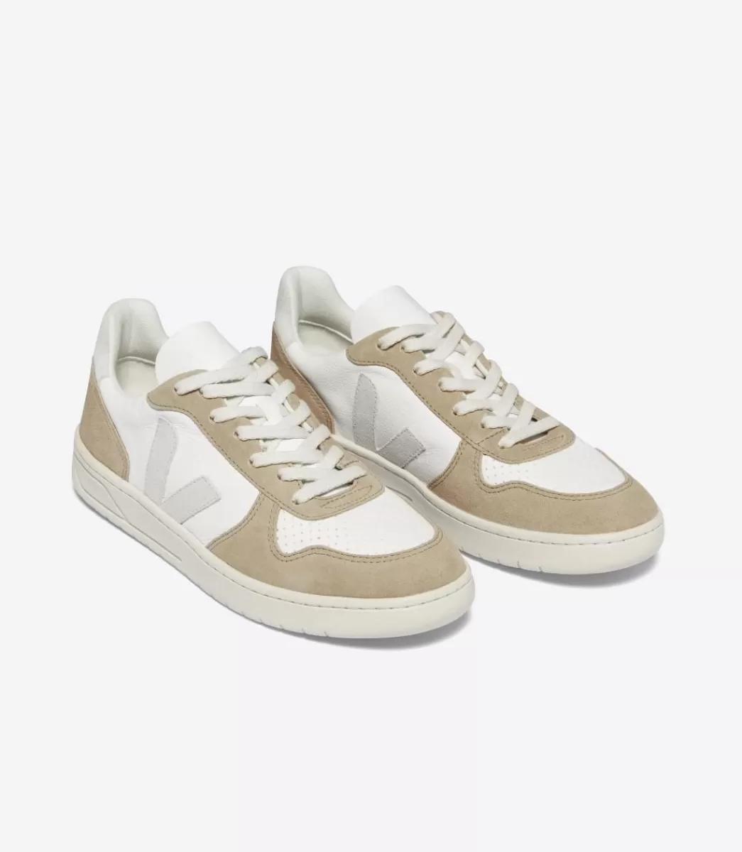 V-10 LEATHER WHITE NATURAL SAHARA>VEJA Best Sale
