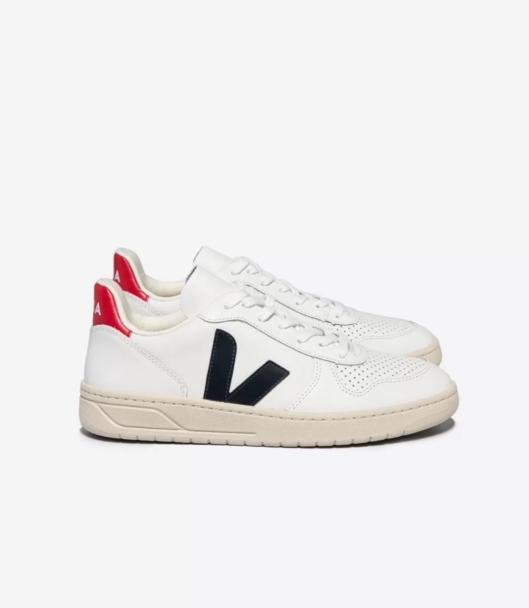 V-10 LEATHER WHITE NAUTICO PEKIN>VEJA Best