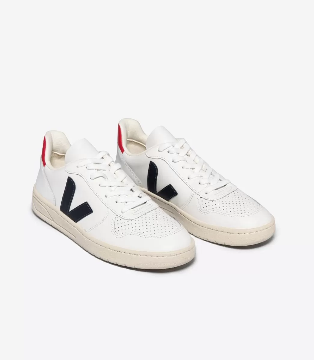 V-10 LEATHER WHITE NAUTICO PEKIN>VEJA Best