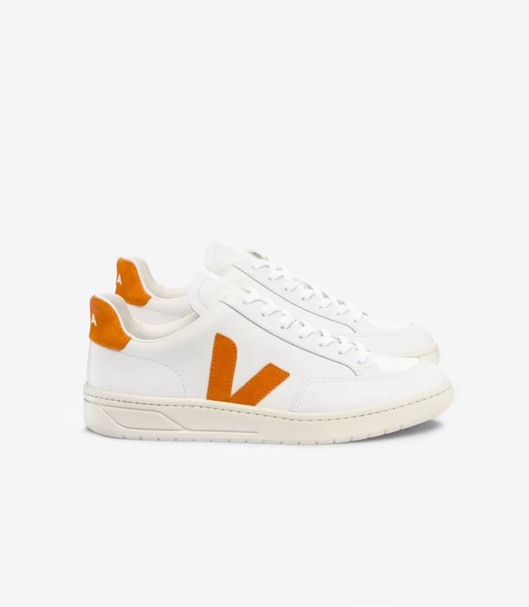V-12 LEATHER WHITE PUMPKIN>VEJA Store