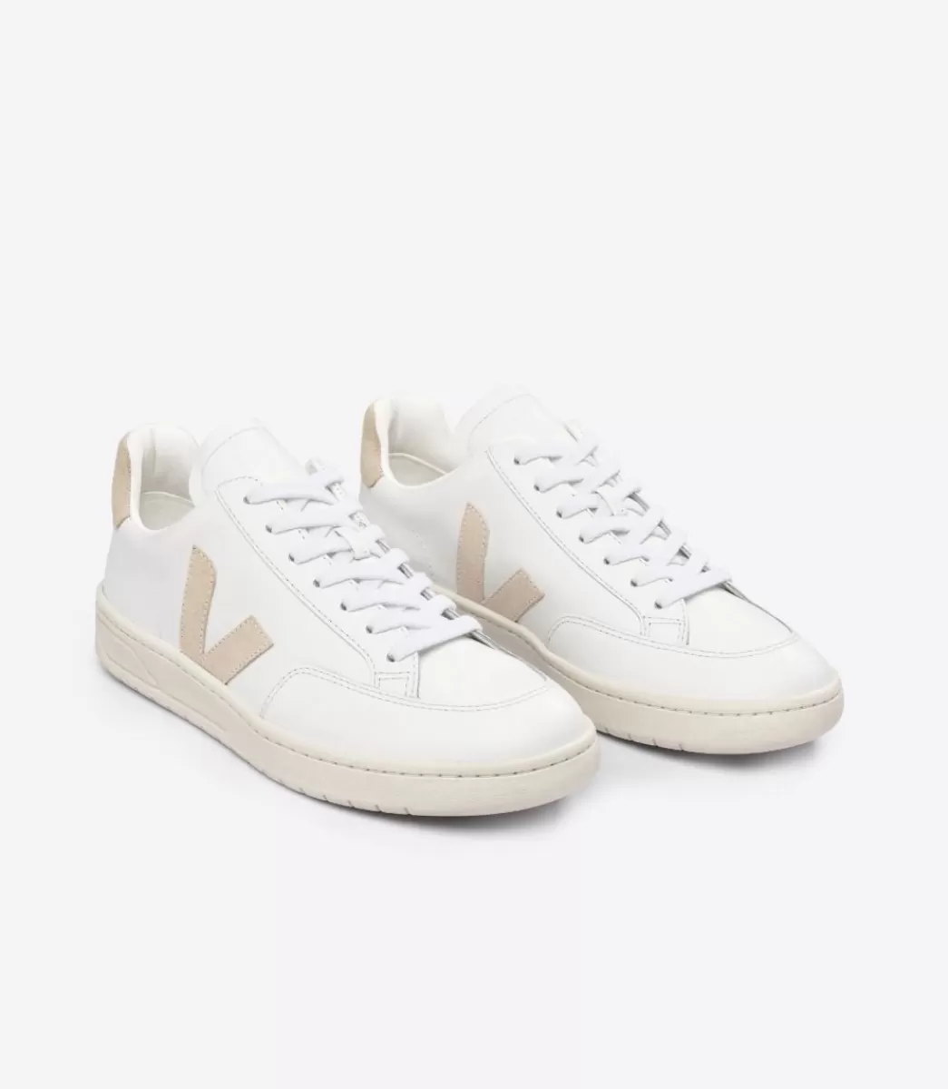V-12 LEATHER WHITE SABLE>VEJA Best Sale