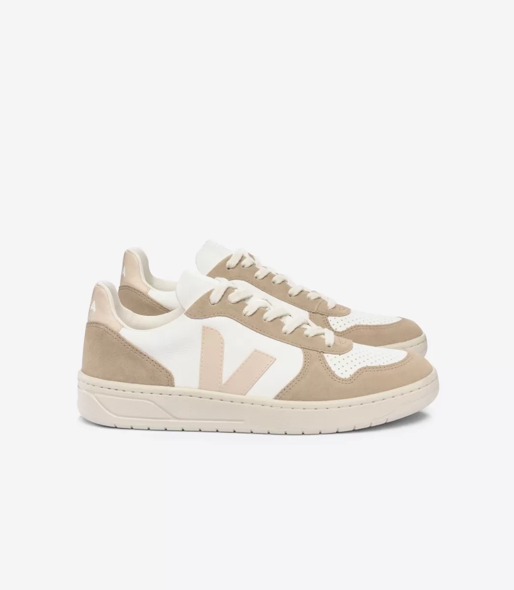 V-10 LEATHER WHITE SABLE SAHARA>VEJA Sale