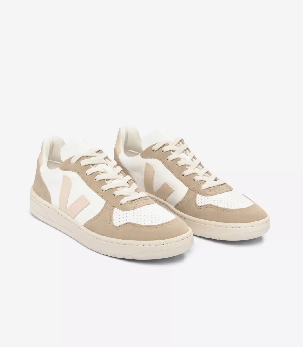 V-10 LEATHER WHITE SABLE SAHARA>VEJA Sale