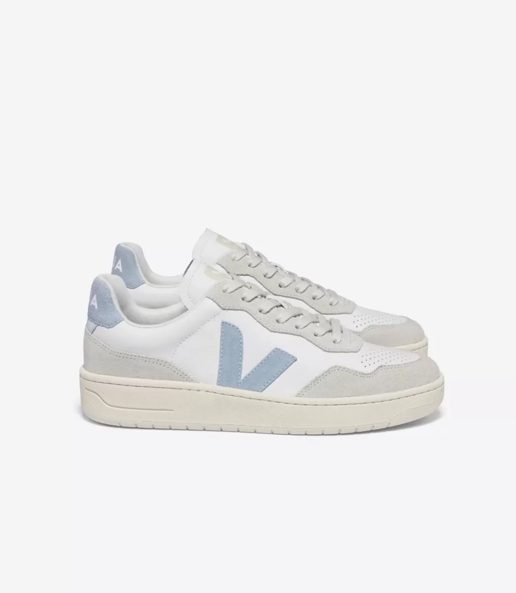 V-90 LEATHER WHITE STEEL>VEJA Fashion