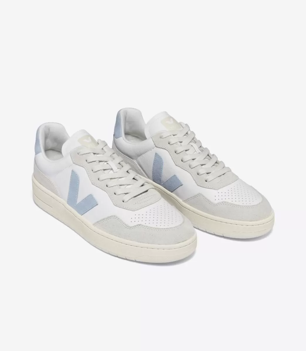 V-90 LEATHER WHITE STEEL>VEJA Fashion