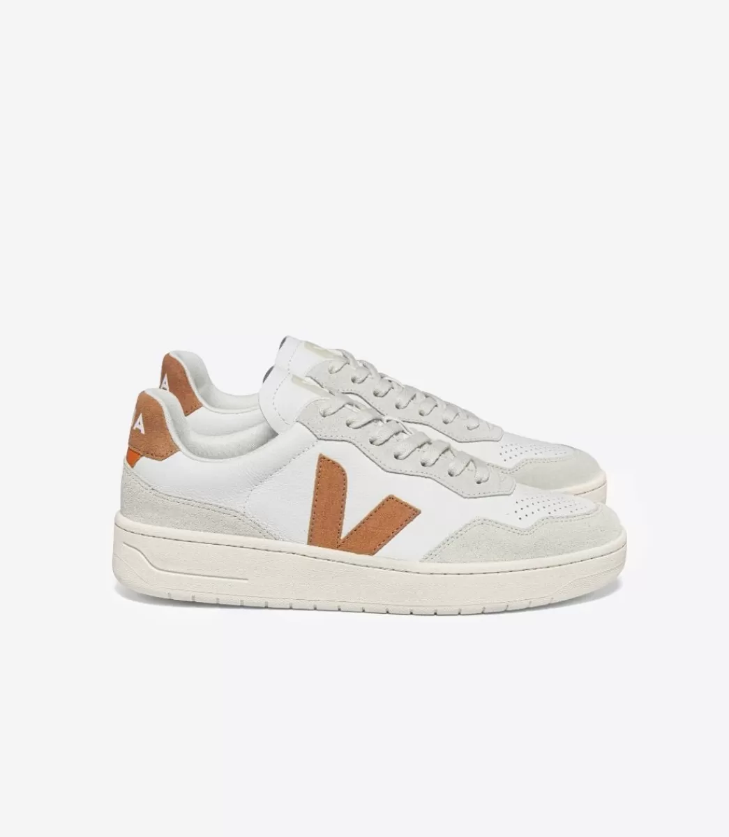 V-90 LEATHER WHITE UMBER>VEJA New