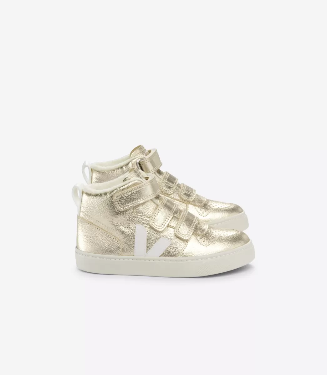 V-10 MID FURED LEATHER PLATINE>VEJA Outlet