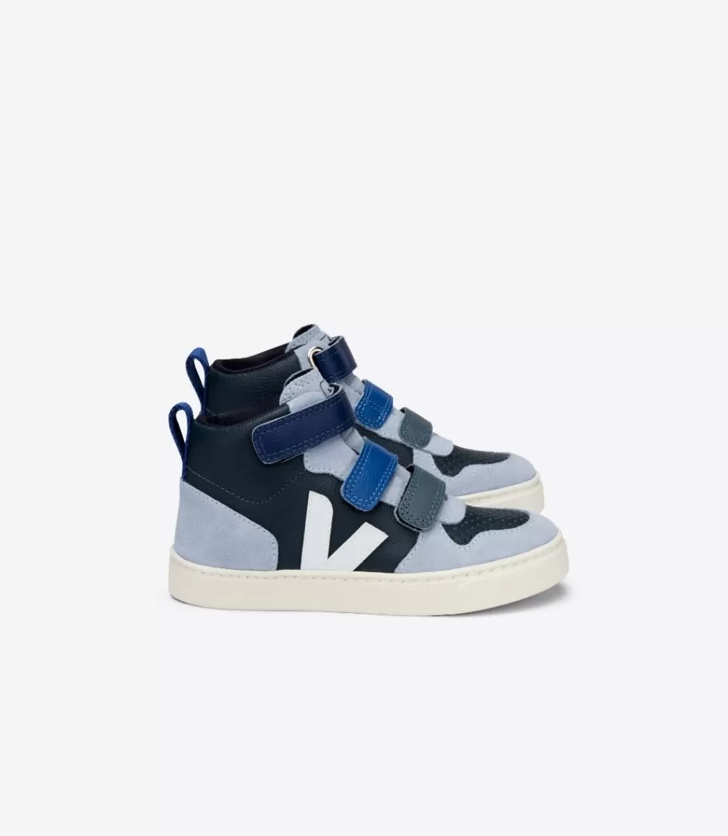 V-10 MID LEATHER MULTICO NAUTICO MENTHOL>VEJA Store