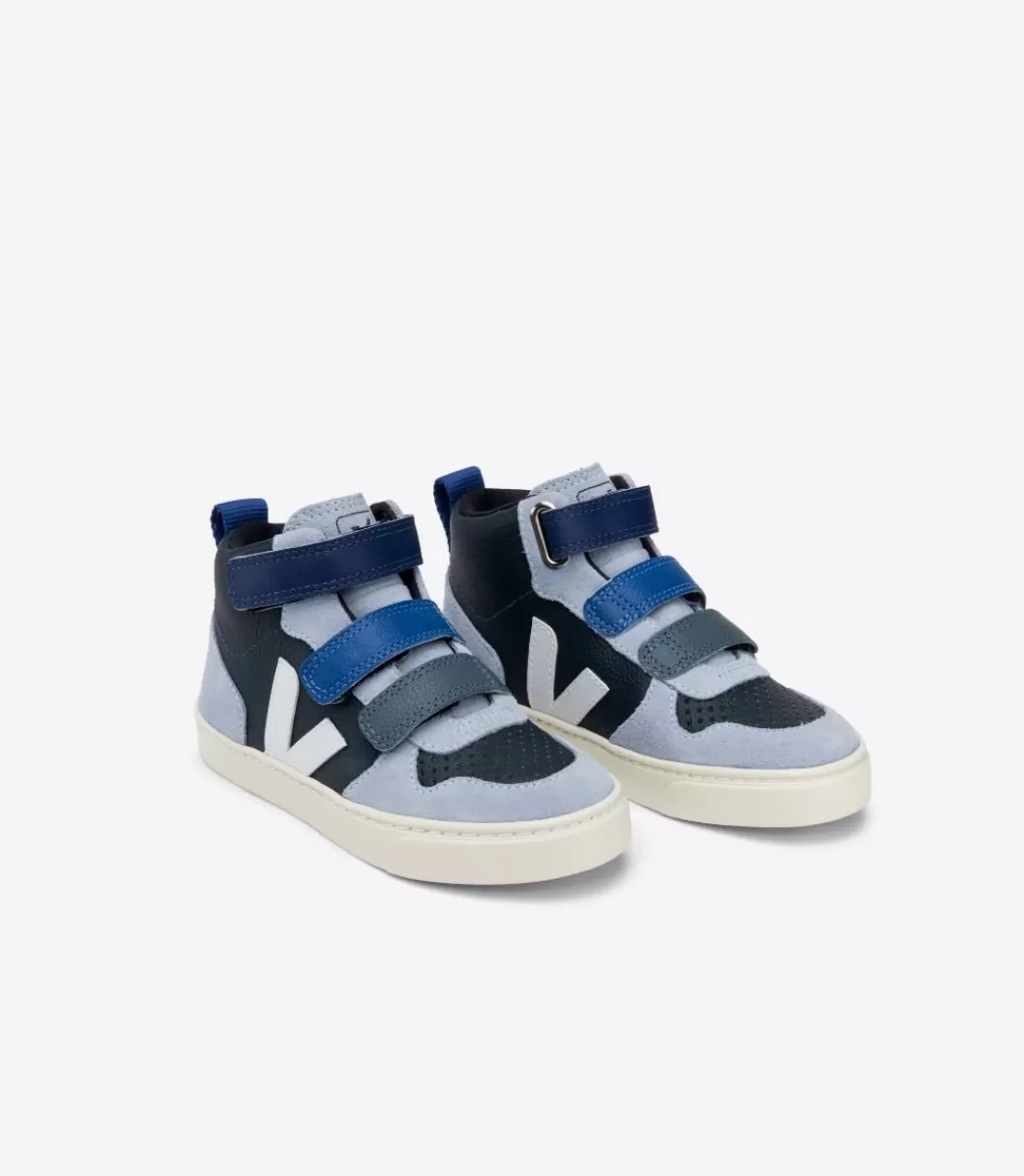 V-10 MID LEATHER MULTICO NAUTICO MENTHOL>VEJA Store