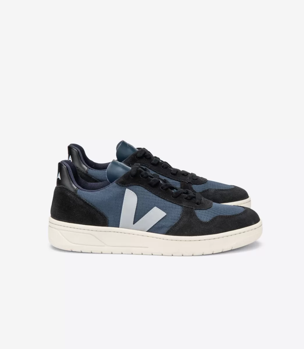 V-10 RIPSTOP NAUTICO OXFORD GREY BLACK>VEJA New