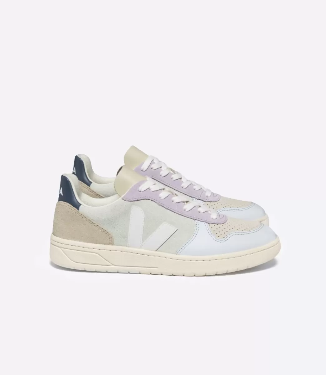 V-10 SUEDE JADE WHITE MULTICO>VEJA Flash Sale