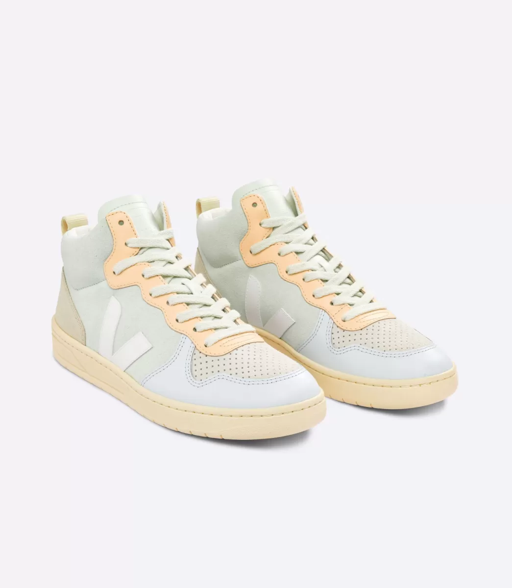 V-15 SUEDE JADE WHITE MULTICO>VEJA Best