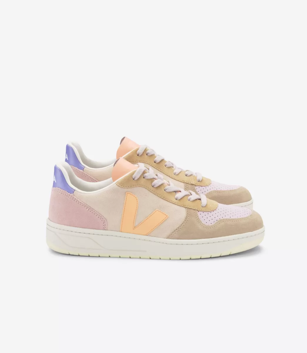 V-10 SUEDE MULTICO PEACH>VEJA Fashion