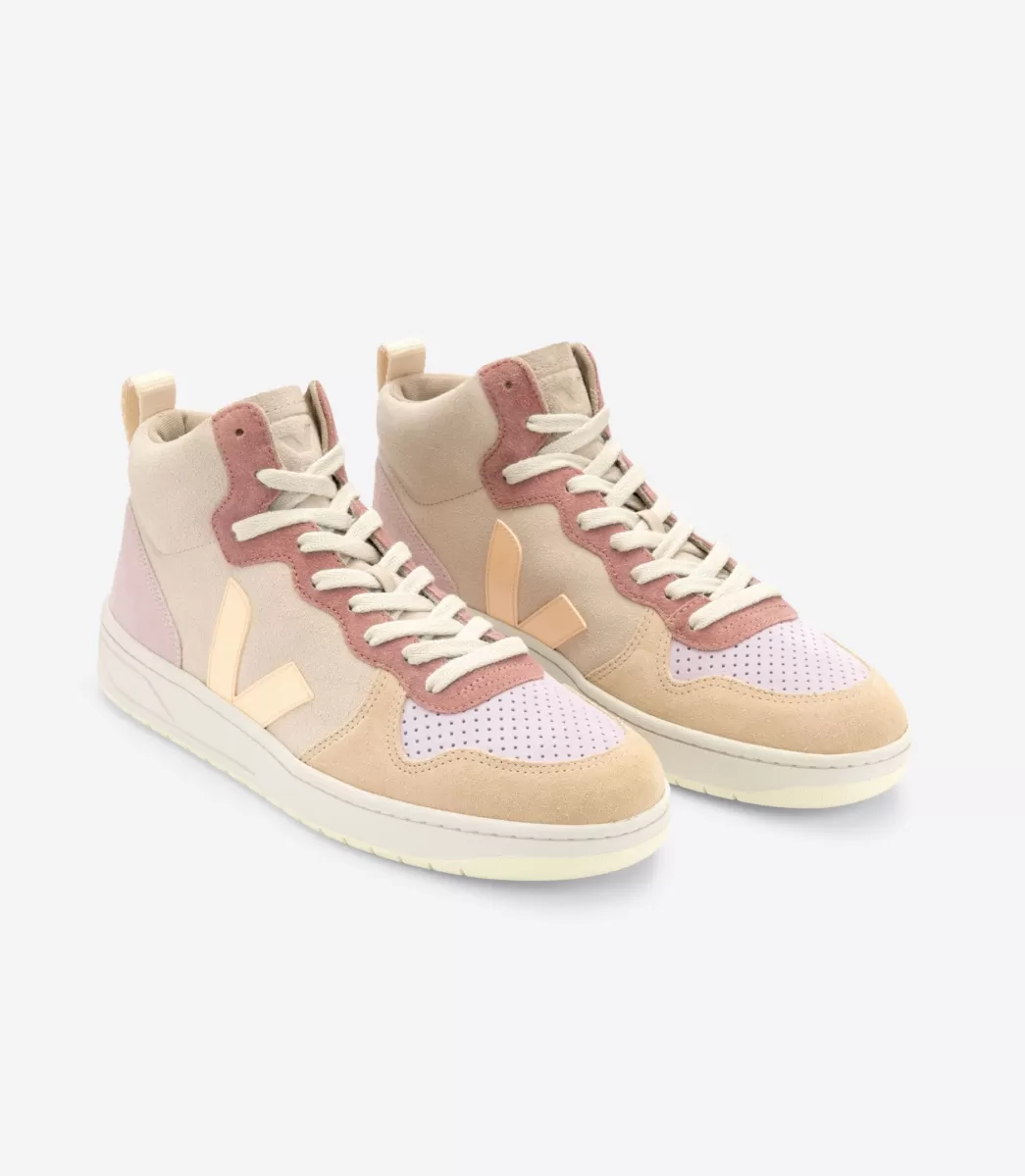 V-15 SUEDE MULTICO PEACH>VEJA Clearance