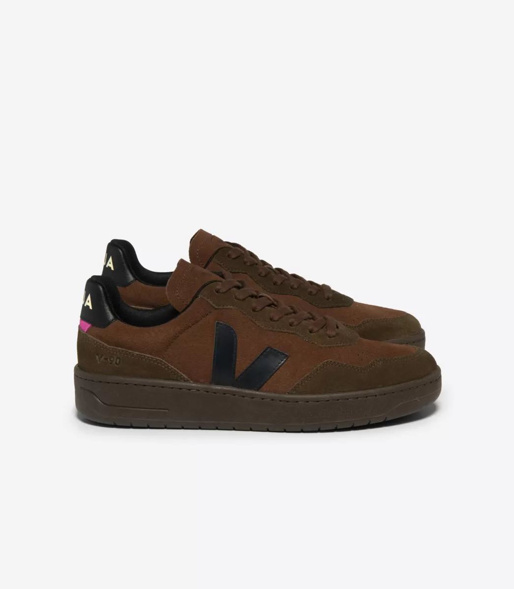 V-90 SUEDE WALNUT BLACK>VEJA Outlet