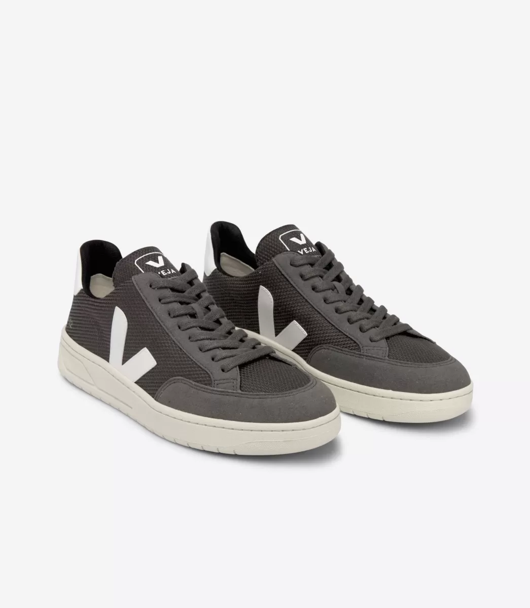 V-12 VEGAN B-MESH GRAFITE WHITE>VEJA New